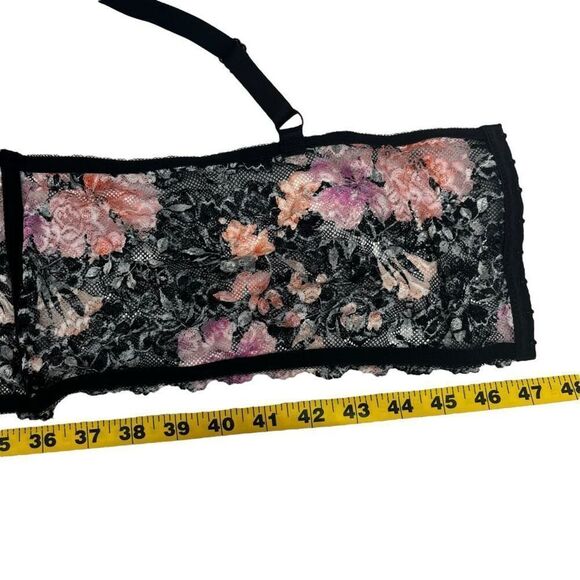 Torrid Curve Womens Floral Lace Unlined Longline Underwire Bra Multicolor Size 6 - Picture 9 of 16